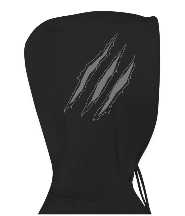 Black Allstock wolf hoddie