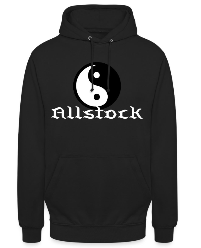 Black jing & jang Allstock Hoddie